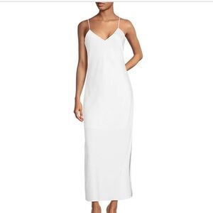 Gianni Bini Haven Satin V-Neck Sleeveless Maxi Slip Dress
